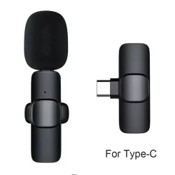 K8 Wireless Microphone For Type-C OTG Supported Smartphone For YouTube, Facebook Live Stream jhoori.com