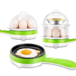 Multi-Function 2-in-1 Electric Egg Boiler Steamer Omelette Frying Pan jhoori.com