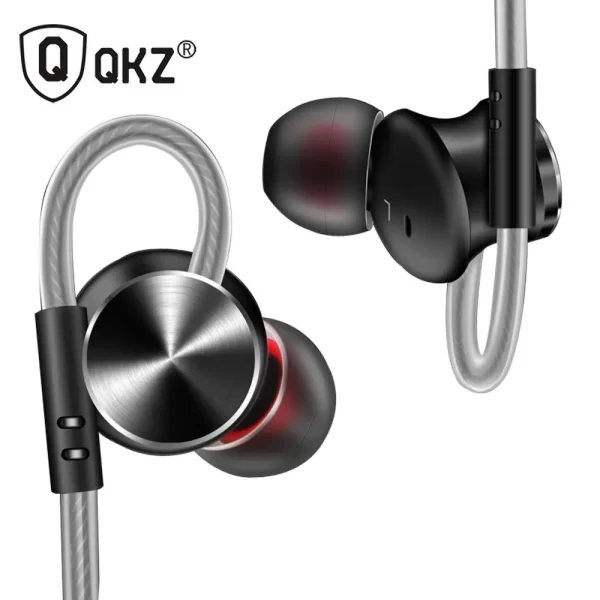 QKZ DM10 Metallic Earbuds Stereo Earphones jhoori.com