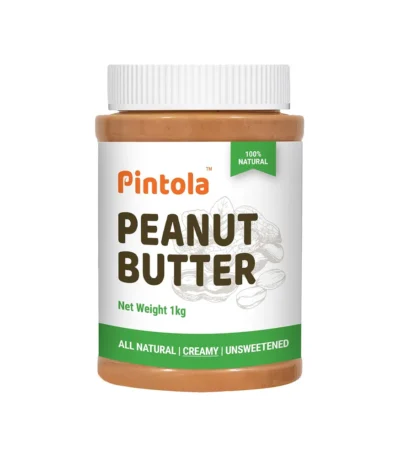 Pintola All Natural Peanut Butter 1kg Creamy and Crunchy