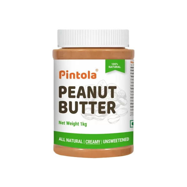 Pintola All Natural Peanut Butter 1kg Creamy Crunchy Jhoori 2