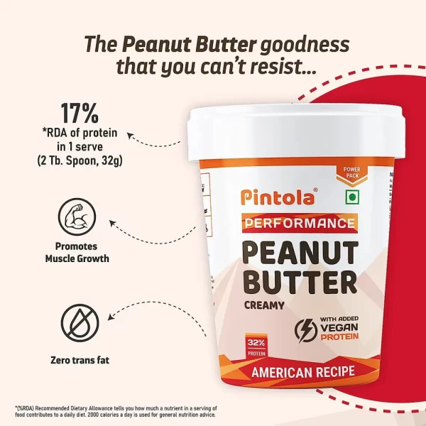 Pintola American Recipe Performance Series Peanut Butter 510g Jhoori