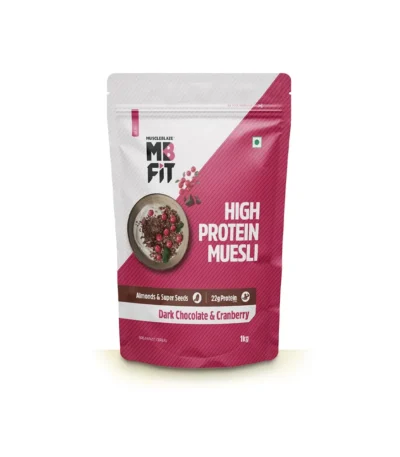 Muscle Blaze High Protein Muesli Dark Chocolate Cranberry 1kg