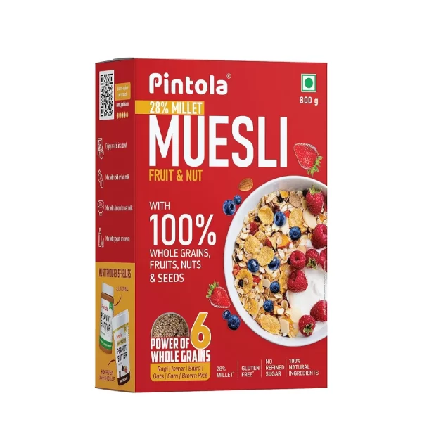 Pintola Fruit Nut Muesli Nutrient Packed Bliss 400g Jhoori 1