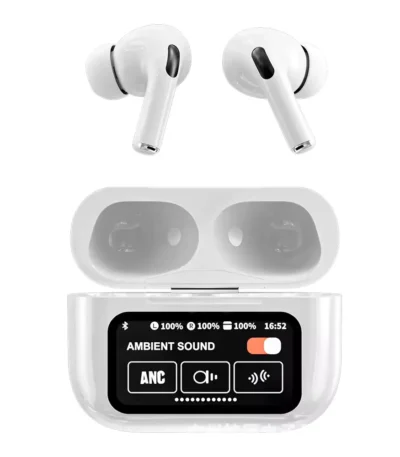 AirPods Pro with Display Bluetooth Airbuds - Superior Sound Quality and Active Noise Cancellation