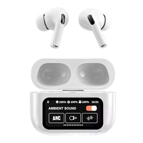 AirPods Pro with Display Bluetooth Airbuds - Superior Sound Quality and Active Noise Cancellation