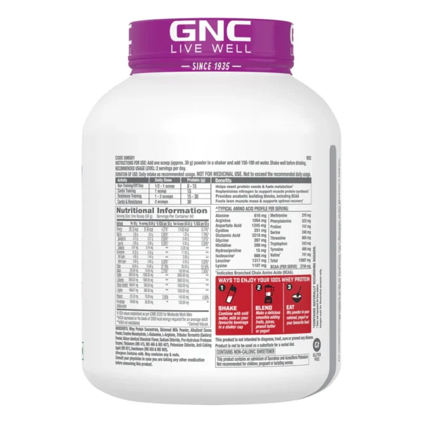 GNC Pro Performance Power Protein 4LBS With Free Shaker Jhoori 1