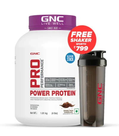 GNC Pro Performance Power Protein 4LBS - Premium Muscle-Building Supplement