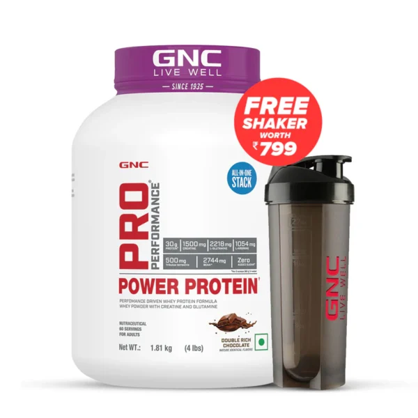 GNC Pro Performance Power Protein 4LBS - Premium Muscle-Building Supplement