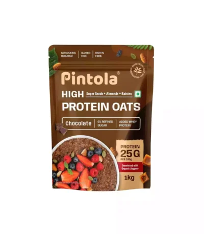 Pintola Dark Chocolate Oats – 25 g Protein, No Refined Sugar