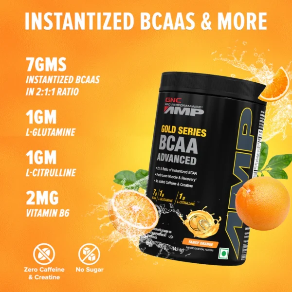 GNC AMP Gold Series BCAA Advanced orange Jhoori 3