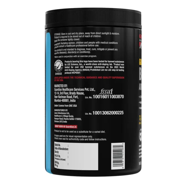 GNC AMP Gold Series BCAA Advanced orange Jhoori