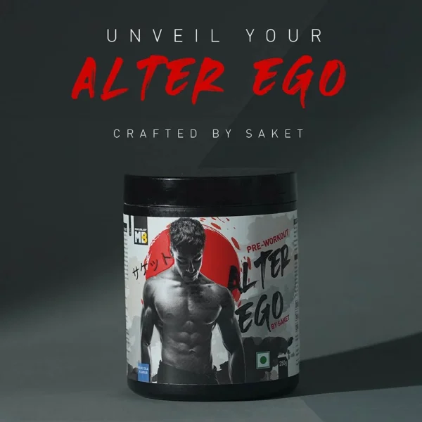 MuscleBlaze Pre Workout Alter Ego By Saket 250 g 0.55 lb Blue Cola Jhoori