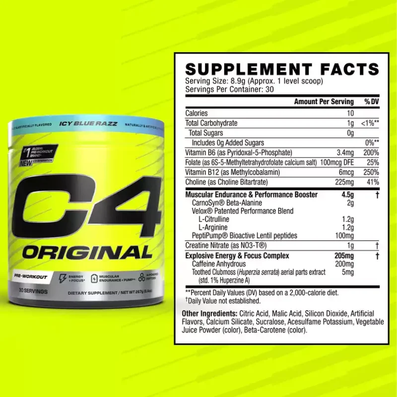 C4 Original 5 Nutrition 2