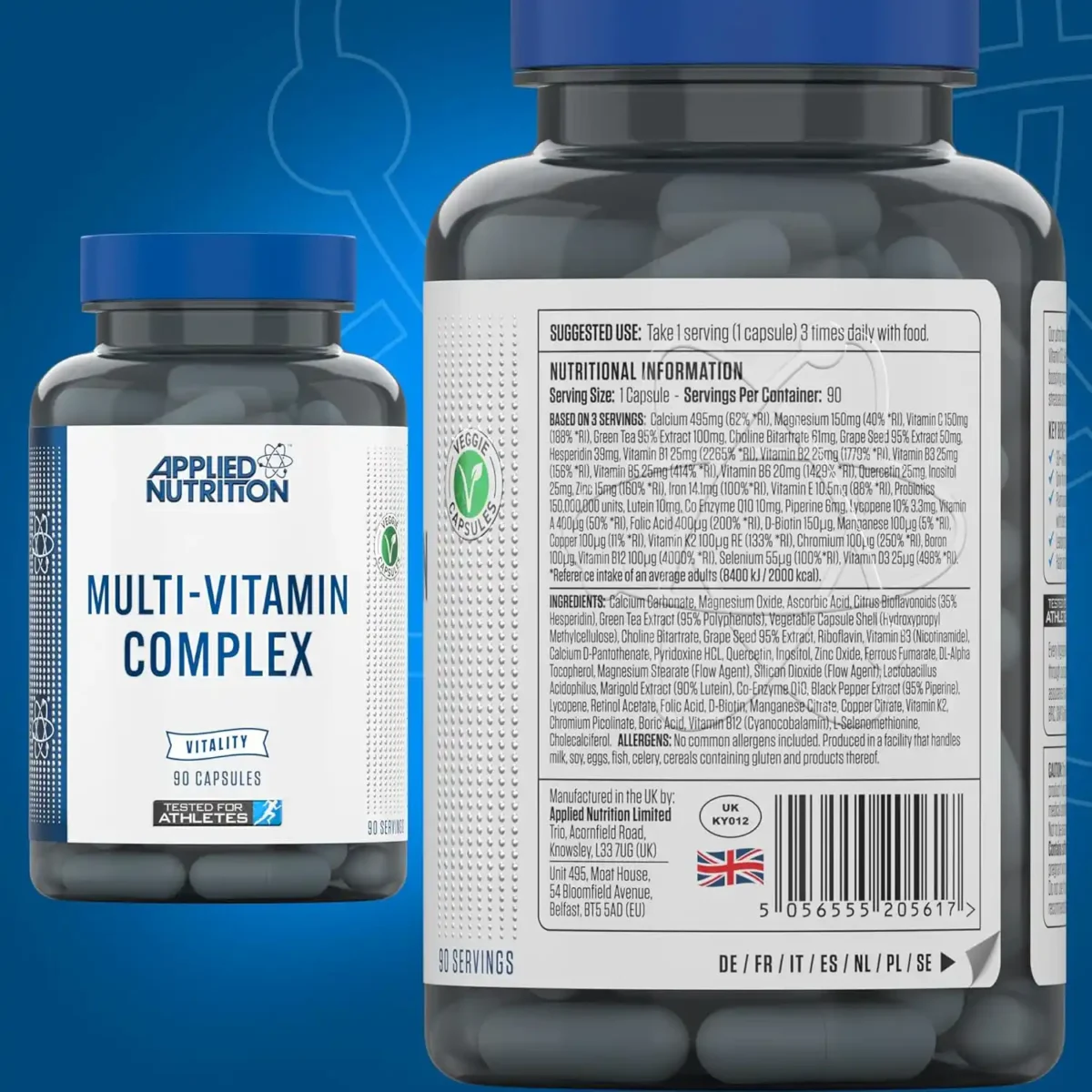 Applied Nutrition Multi-Vitamin Complex 90 Capsules - Image 3