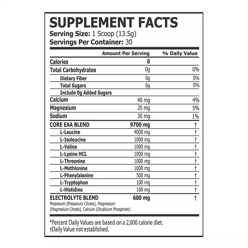 core champs eaa essential amino acids 30 servings blue razz 02