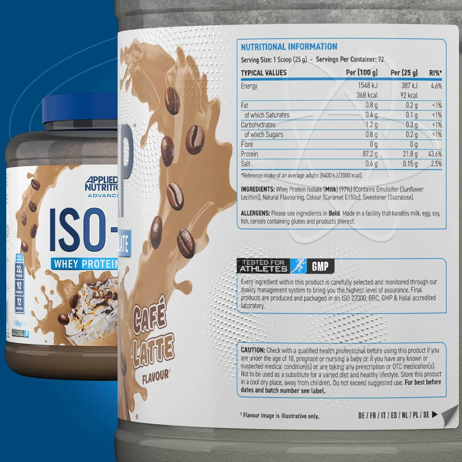 81lqLcvOYBL._AC_SL1500_ Applied Nutrition ISO XP Whey Isolate – 1.8 KG (≈72 Servings) - Image 2