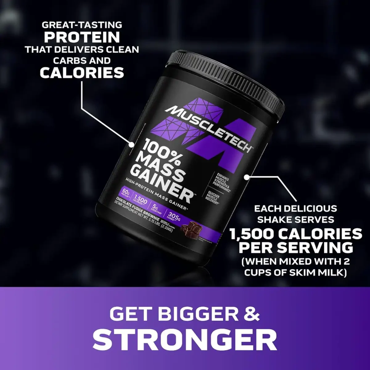 MuscleTech High Protein Mass Gainer - 5.15lbs - Image 5