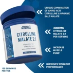 Applied Nutrition Citrulline Malate 2:1, 300g-100 Servings (Unflavoured) - Image 2