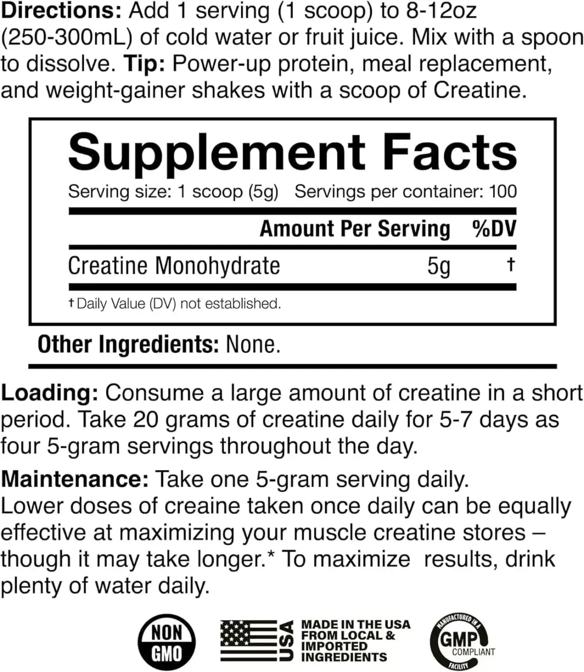 The Curse! Creatine Monohydrate – 100 Servings (500g) - Image 2