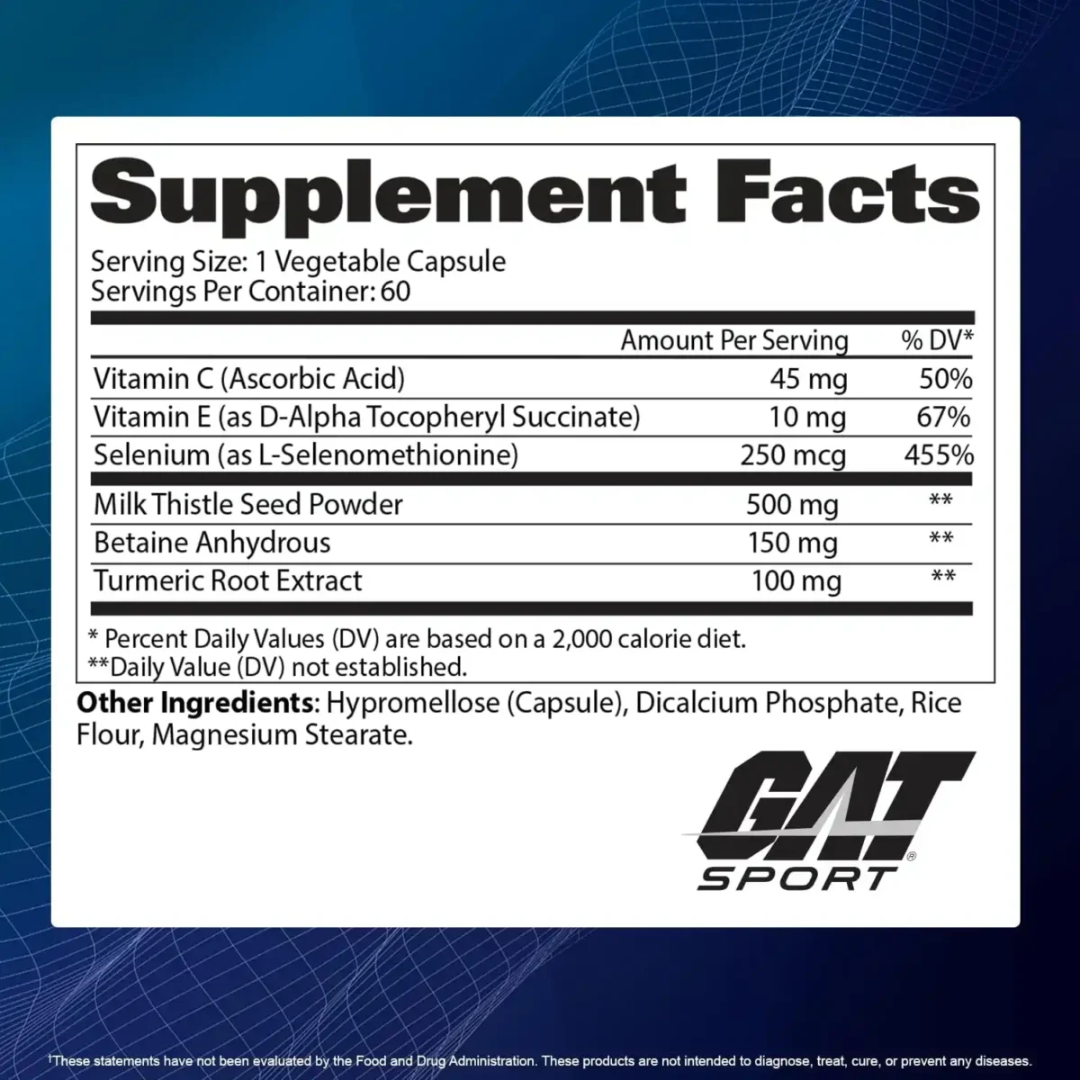 GAT Sport Essentials Liver Cleanse Multivitamin, 60 Capsules - Image 2