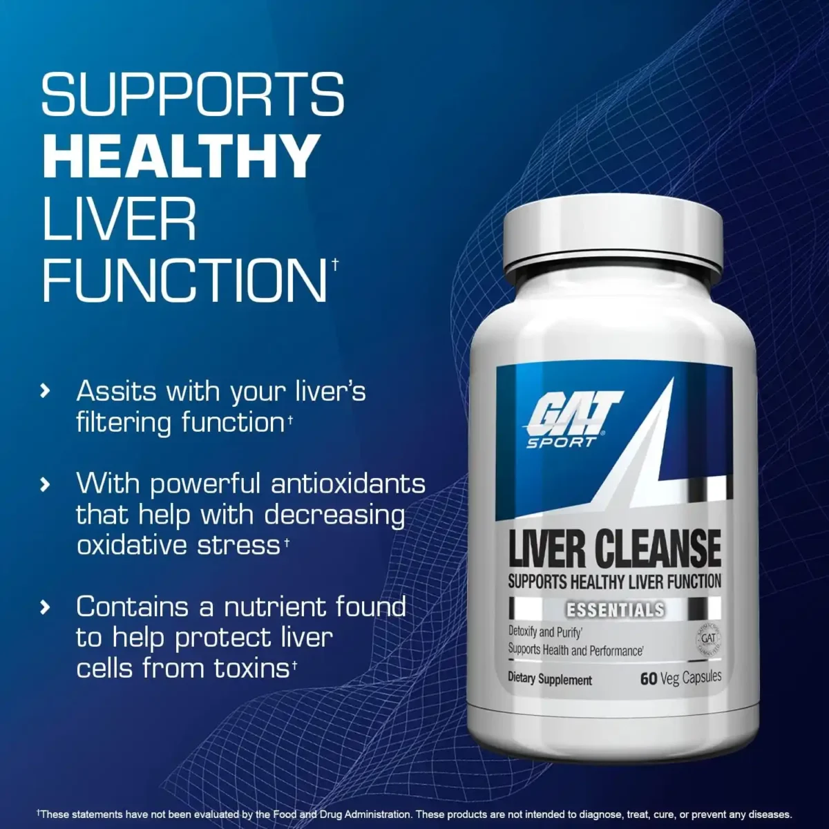 GAT Sport Essentials Liver Cleanse Multivitamin, 60 Capsules - Image 3