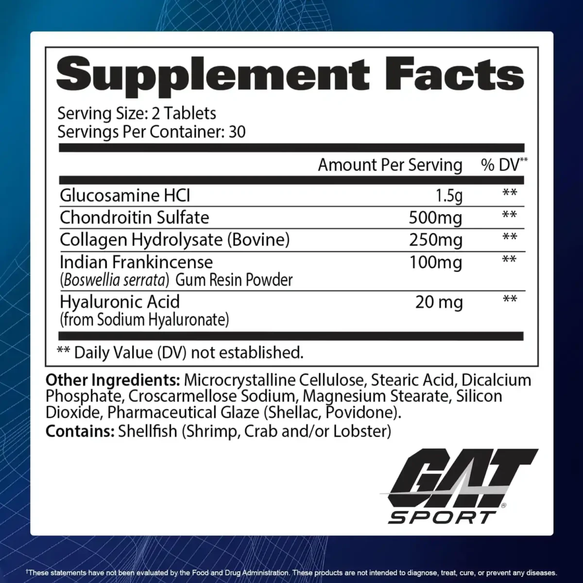 GAT, Joint Support, Essentials, 60 Tablets - Image 2