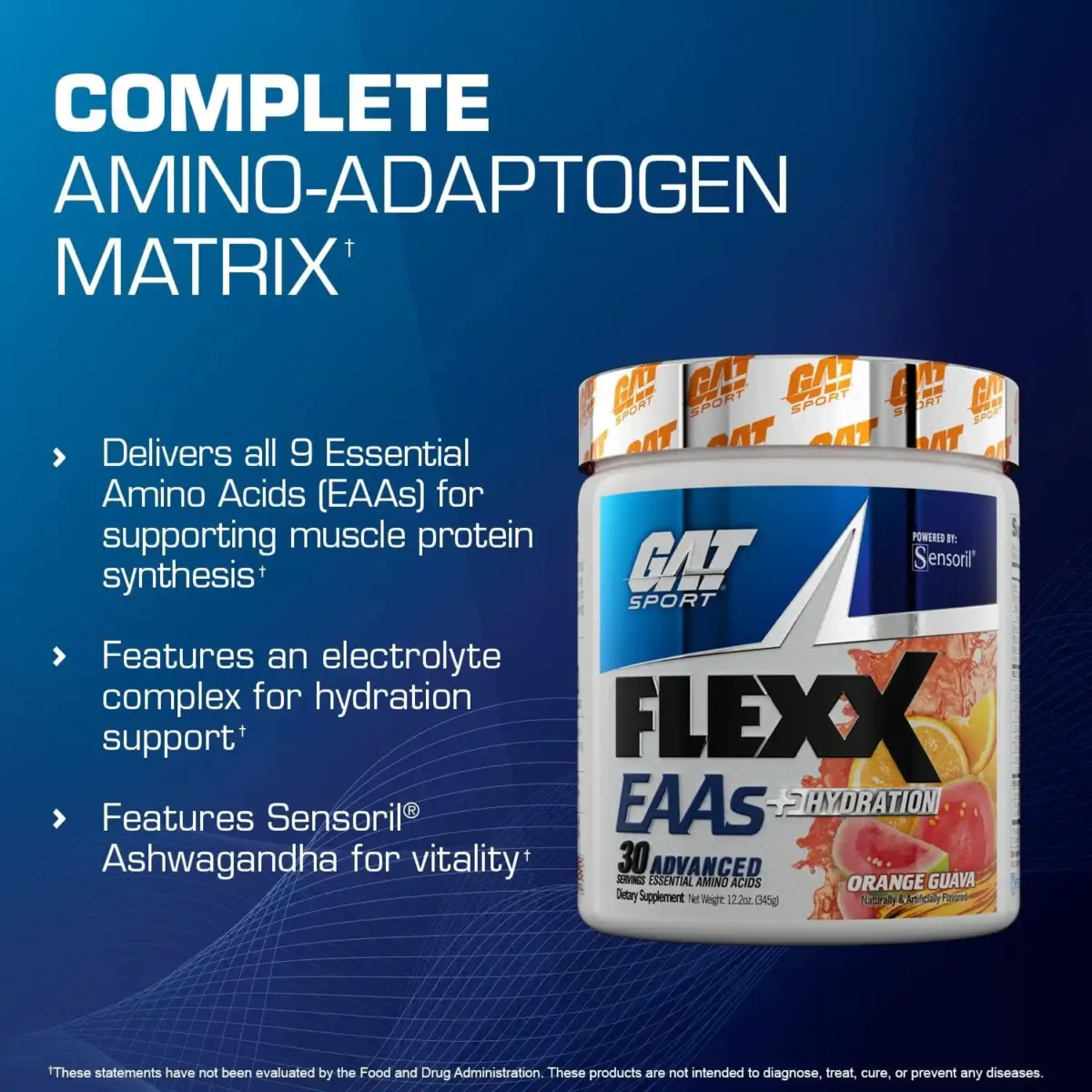 GAT SPORT Flexx EAAs + Hydration, 30 Servings - Image 1