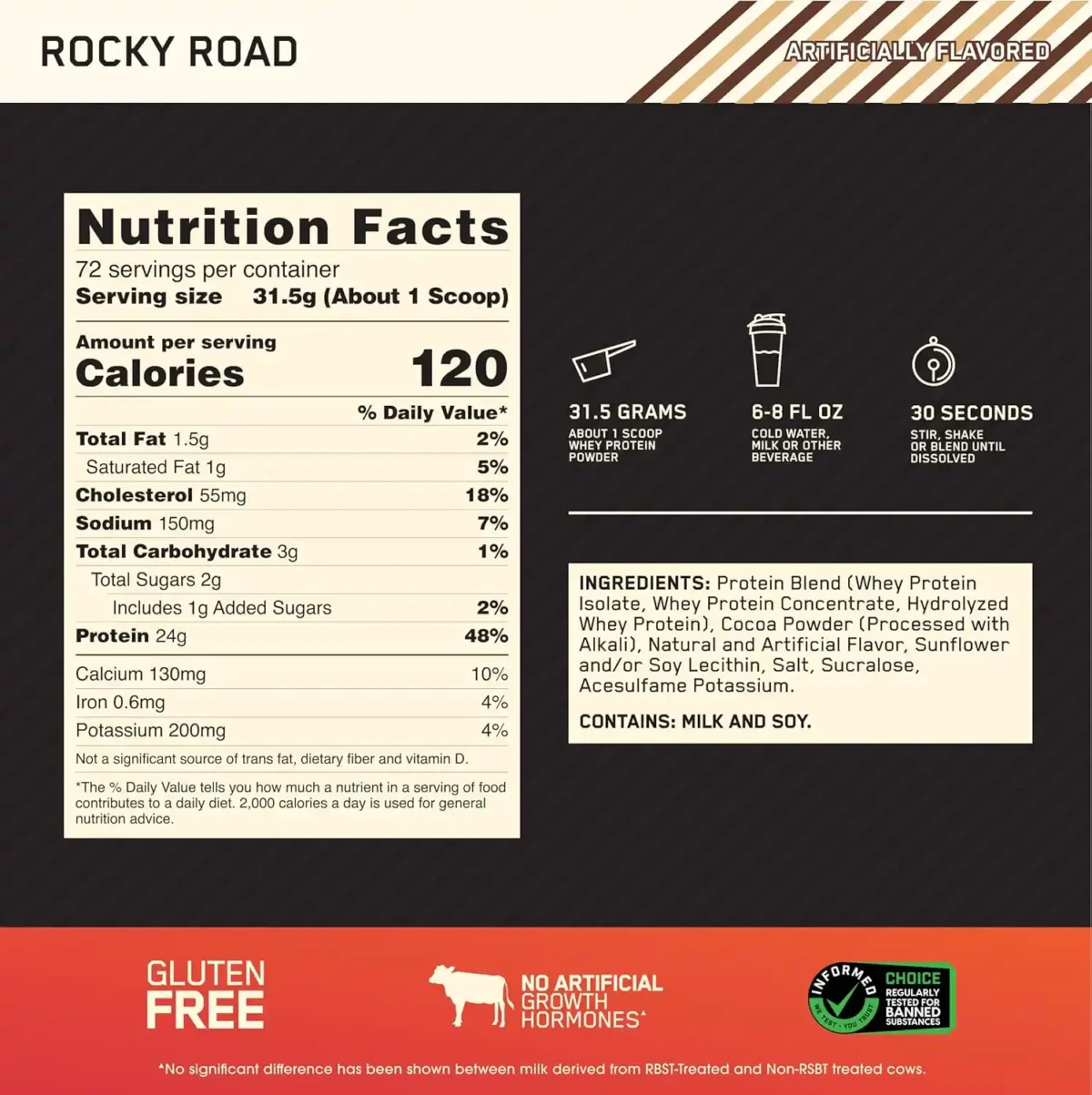 Optimum Nutrition Gold Standard 100% Whey Protein – 5 lbs - Image 2