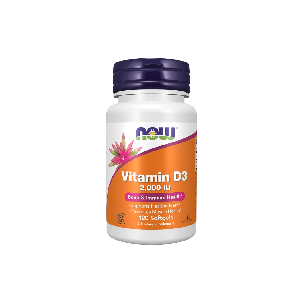 NOW Vitamin D-3 2,000 IU, 120 Softgels NOW Vitamin D-3 2,000 IU, 120 Softgels - Image 1