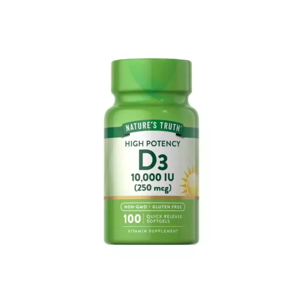Nature's Truth D3 Vitamin 10,000 IU 100 Softgels