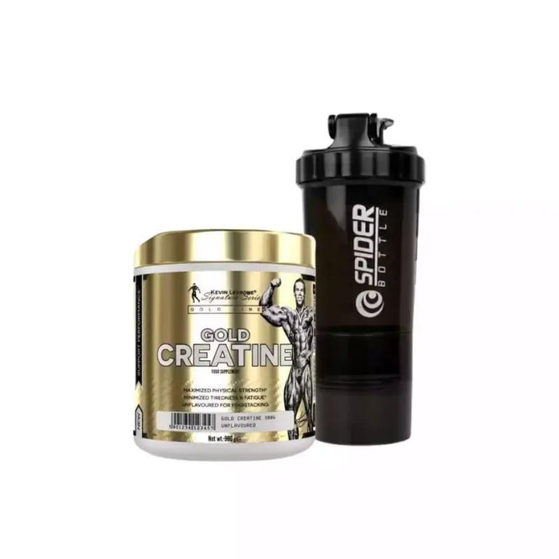 Kevin Levrone Gold Creatine 300g Flavored Spider Shaker Combo
