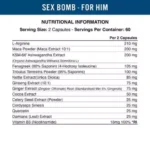 Applied Nutrition Sex Bomb For Him, 120 Cap - Image 2