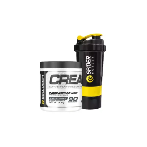 Cellucor Creatine 306g with Spider Shaker 500ml Combo