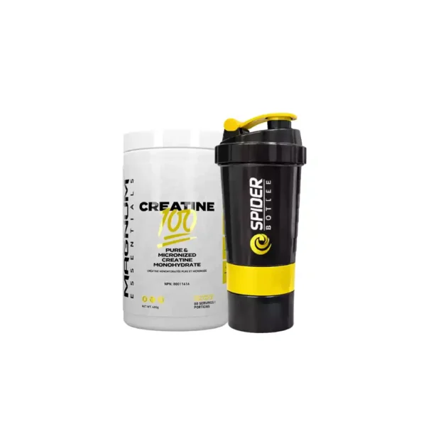 Magnum Creatine 400g With Spider Shaker 500ml Combo